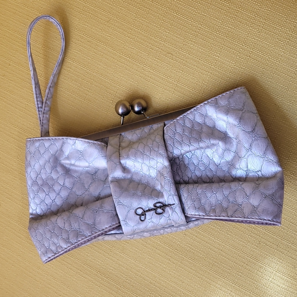 Jessica Simpson Python Print Wristlet/Clutch Bag. - image 1